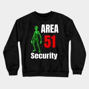 Area 51 Alien Security Design Crewneck Sweatshirt